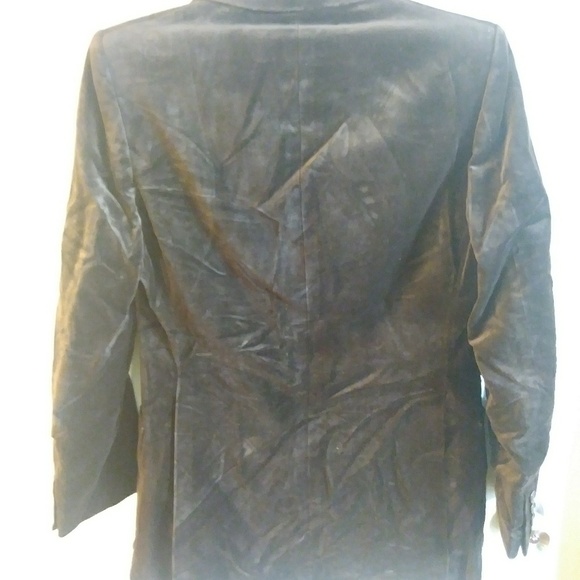 Beautiful Brown Velvet Members Only Blazer - Picture 3 of 5